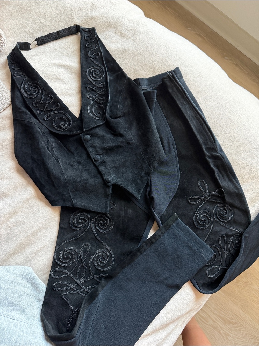 VTG leather vest set✨✨